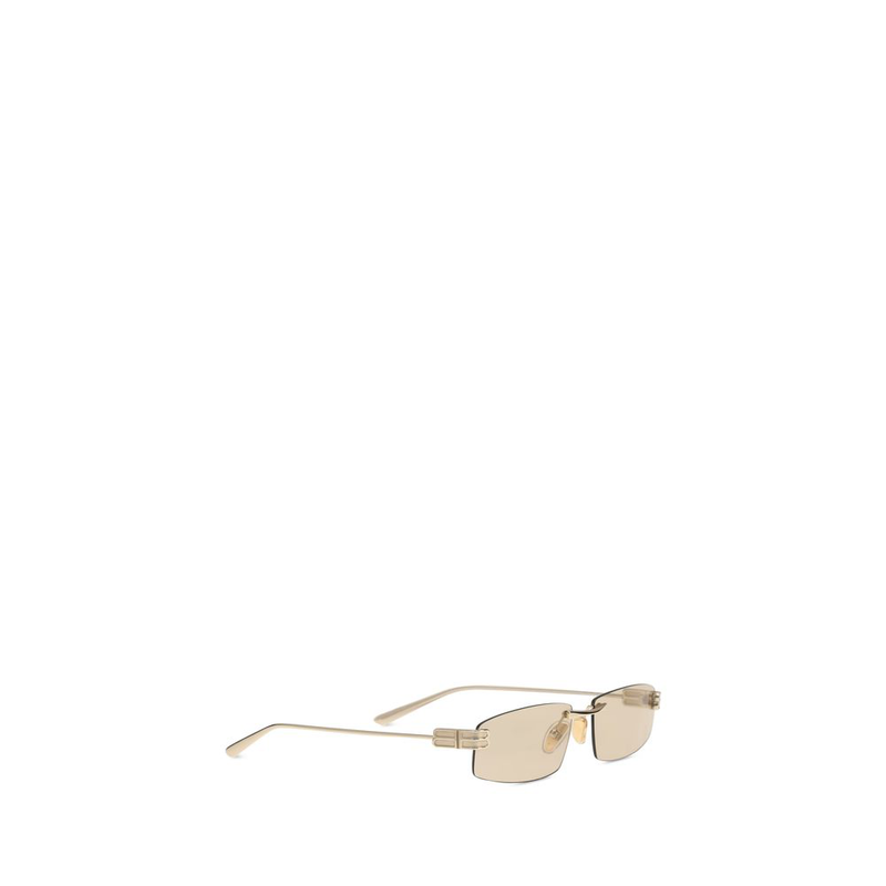 Beige metal sunglasses-null