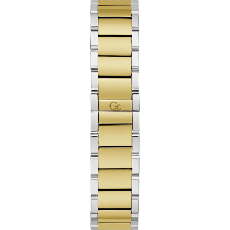 Gold stainless steel dress watch-null