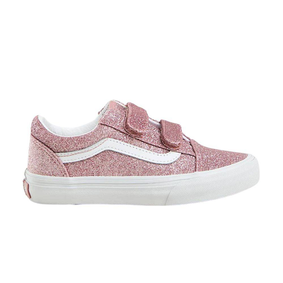 Vans kids old skool velcro glitter, Rose Gold, medium