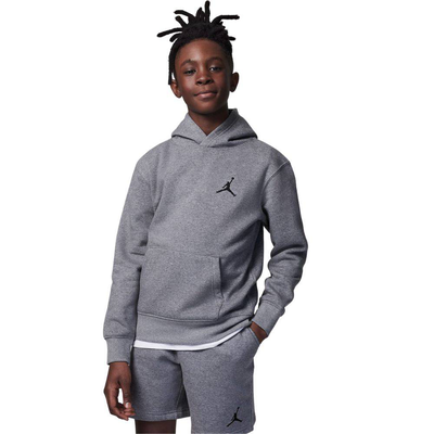 Nike jordan jdb mj essentials pullover hoodie, Carbon Heather, medium