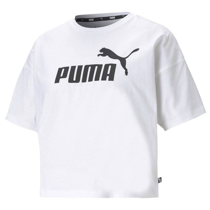 Ess cropped logo tee-null