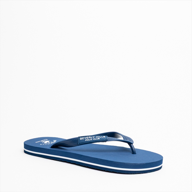 Product image: Beverly hills polo club mens flip flop slippers with lexical logo branding-null