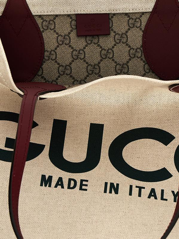 Beige polyethylene tote bag-null