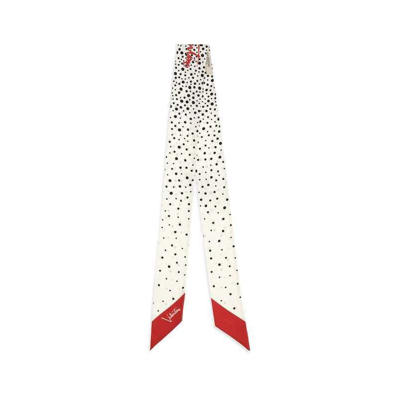 Beige silk scarf-null