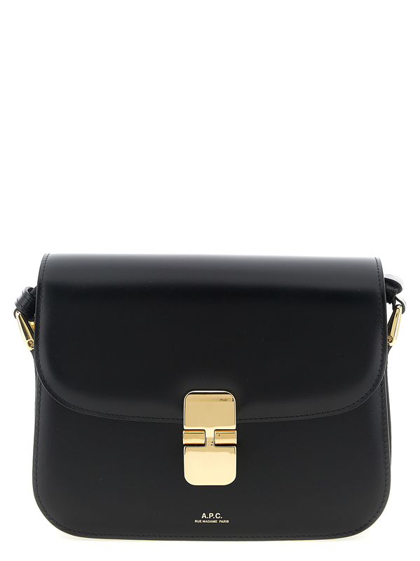 Black cowhide crossbody bag-null