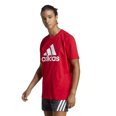 Men bolt logo single jersey top, Scarlet, medium