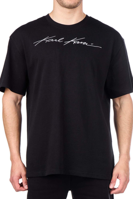 Karl kani autograph boxy t-shirt, Black, medium