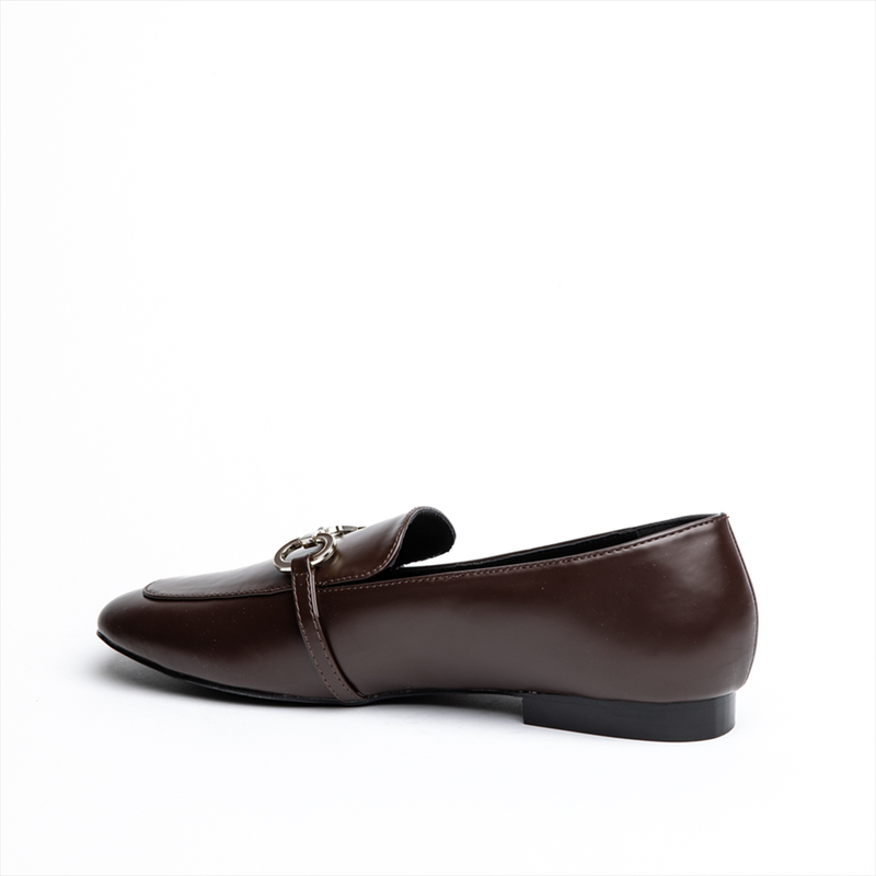 Miss belgini loafer pumps with chain embellishment-null