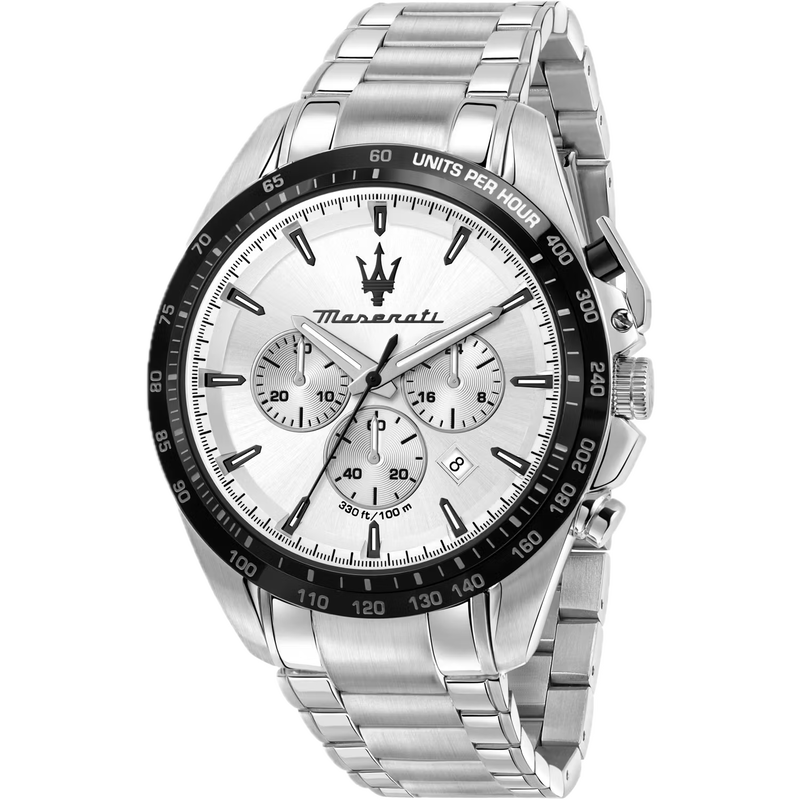 Maserati traguardo 45mm chrono watch – silver r8873612049 image number null