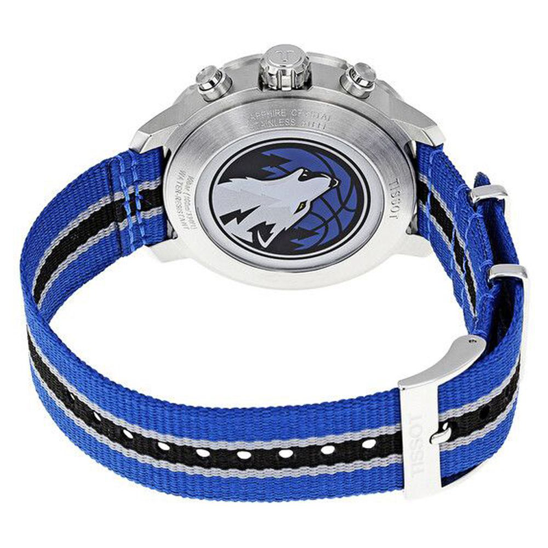 Blue nylon sport watch-null