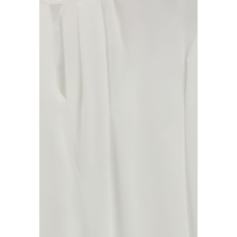White triacetate blouse-null