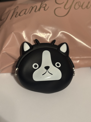 Pvc – coin wallets for girls - black cat