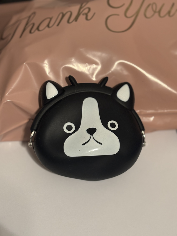 Pvc – coin wallets for girls - black cat, , medium image number null