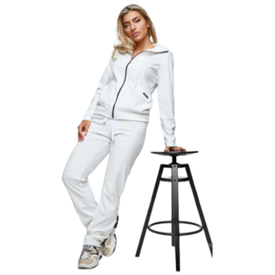 Velvet set #19179, White, medium