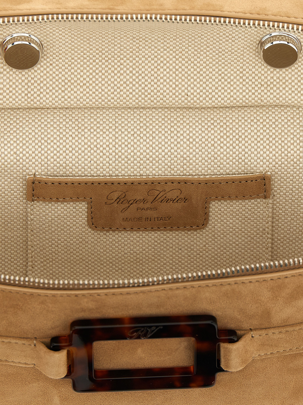 Beige goatskin handbag-null