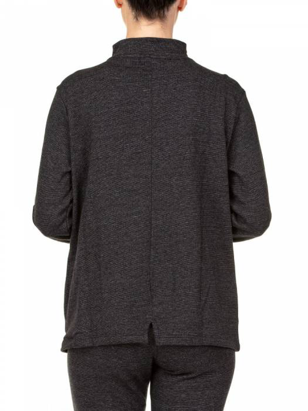 Assymetric zip sweatshirt image number null