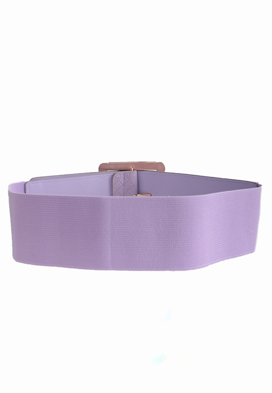 Square buckle belt purple image number null