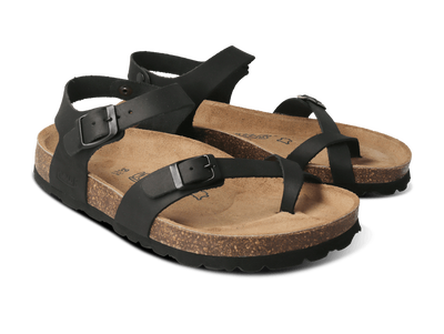 Neu b francfort black unisex sandals