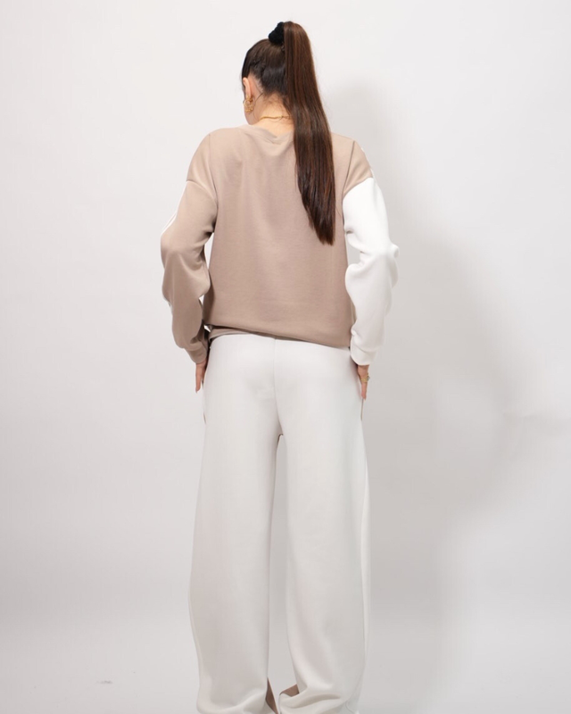 Stripe set tracksuit pants top 21657-null