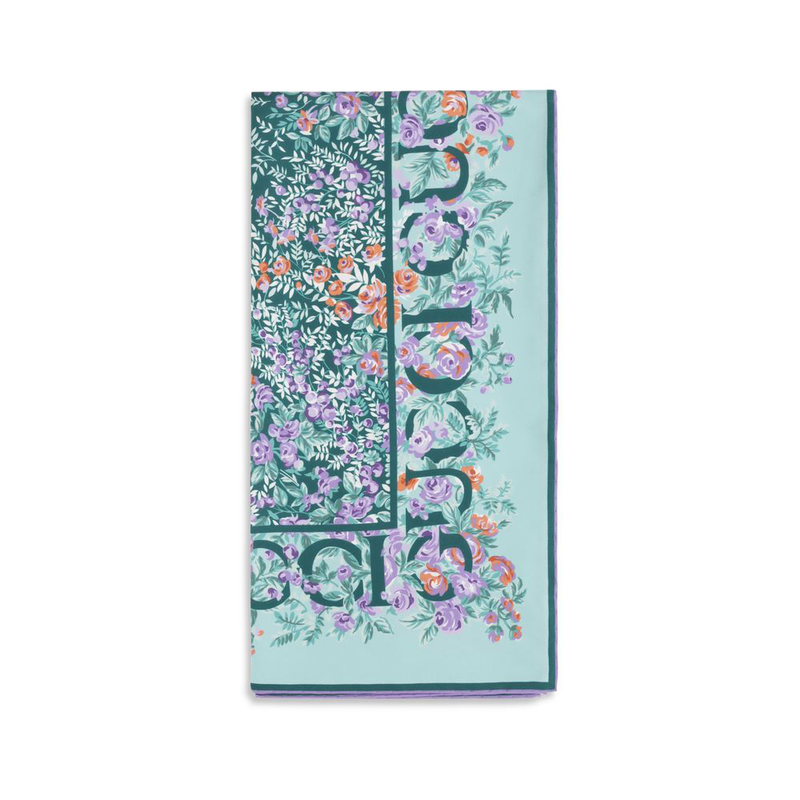 Multicolor silk scarf-null