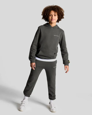 Script embroidered sweatpant w635 gunmetal, Gunmetal, medium
