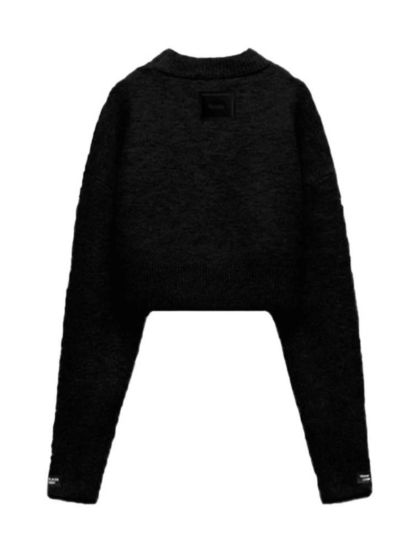 Mwm teddy cropped knitwear-null