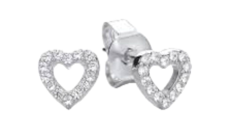 Borghetti pharma small hearts with strass, earrings-null