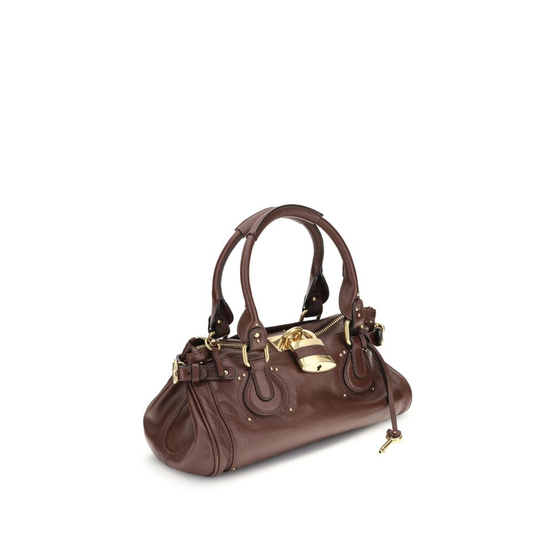 Bordeaux buffalo leather shoulder bag-null