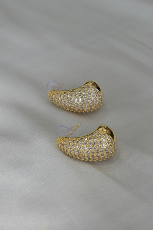 Radiant gold earring e2422-null