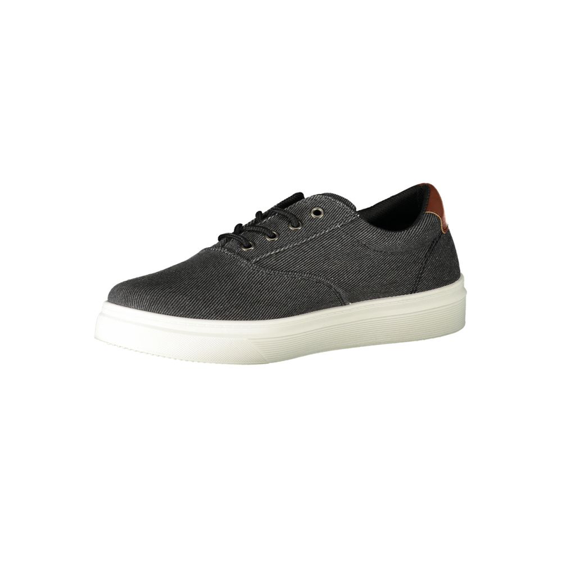 Black polyurethane men sneaker-null