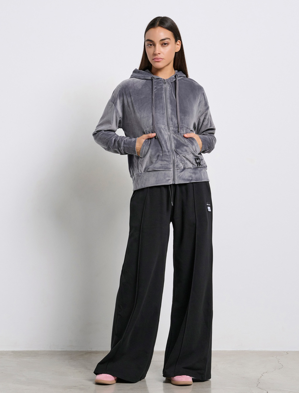Bdtk woman's row fz hoodie-null