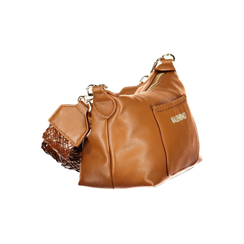 Brown polyethylene handbag-null