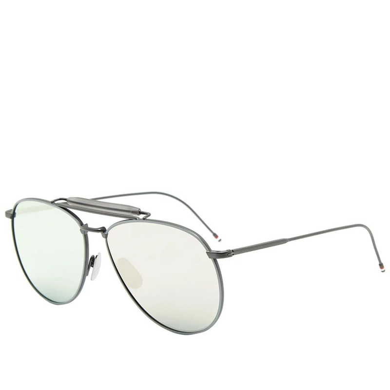 Gray titanium sunglasses-null