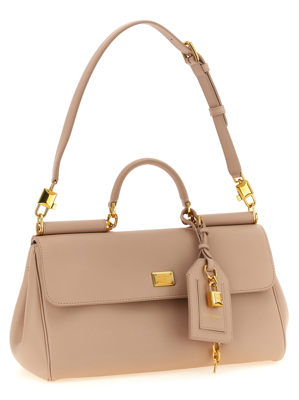 Multicolor leather handbag-null