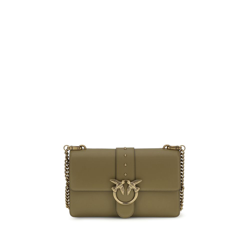 Bicolor calf leather bos taurus shoulder bag-null