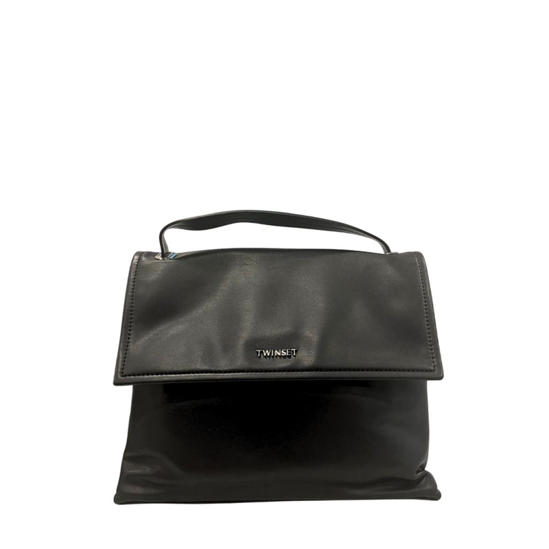 Black pu women handbag-null