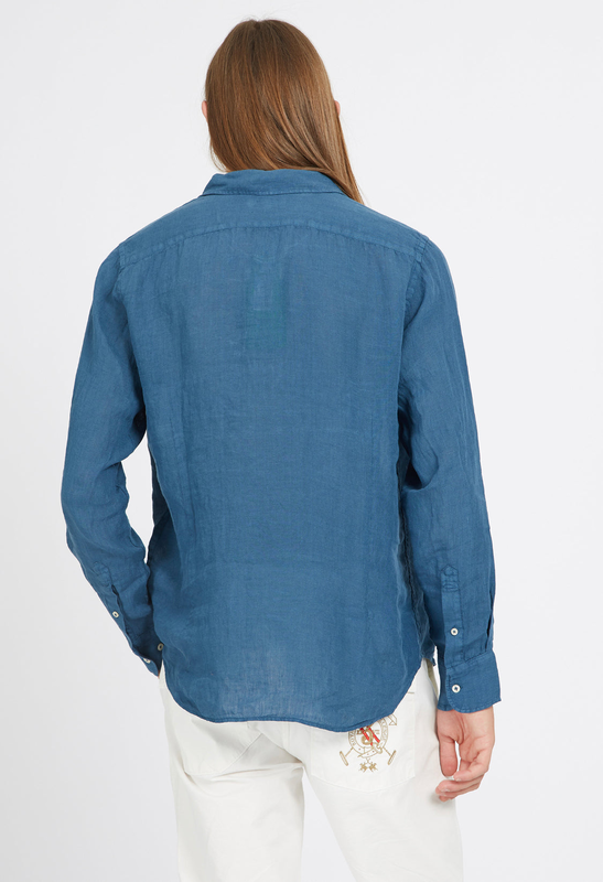 La martina man linen shirt vmc007 image number null