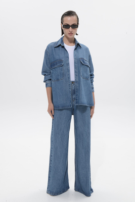 Sac & co veronica denim jacket, Mdblue, medium