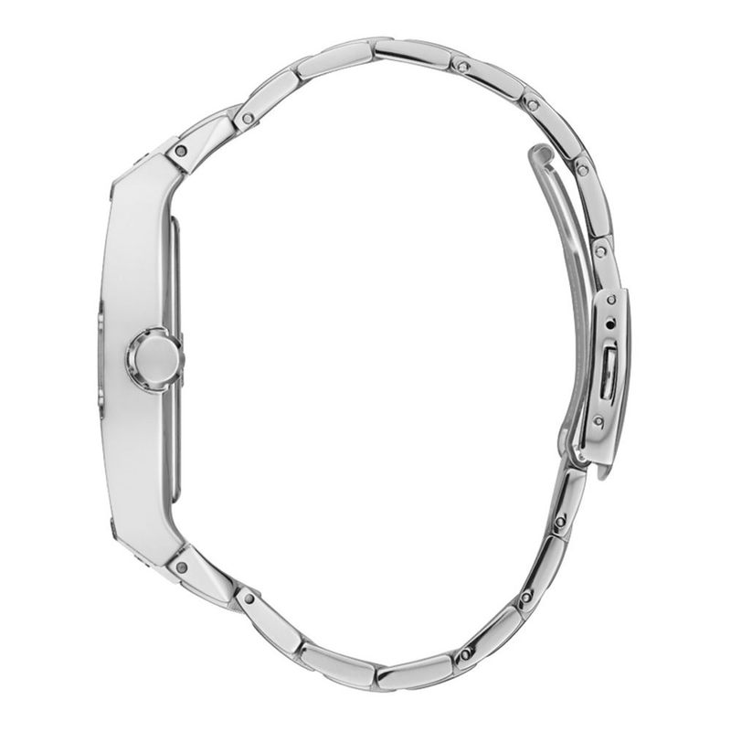 Gray stainless steel dress watch-null