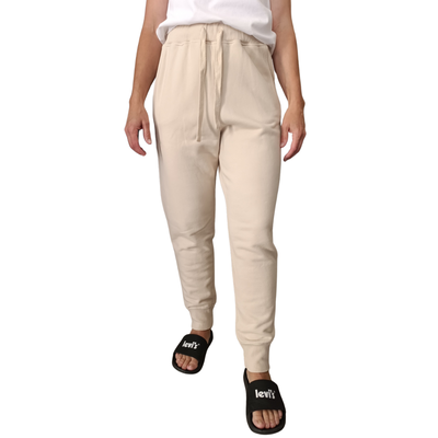 Dirty laundry women clothing slim fit cotton 3/4 sweatpants chalk dlwsp05w22, , medium