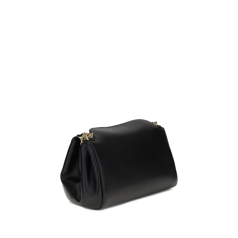 Black calf leather bos taurus shoulder bag-null