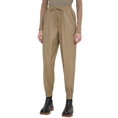 Dkny pull on tie waist side stitch pant, Cargo Kkhaki, medium