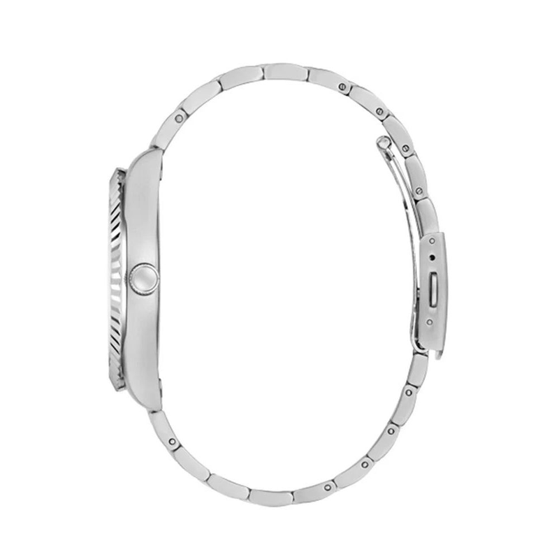 Gray stainless steel dress watch-null