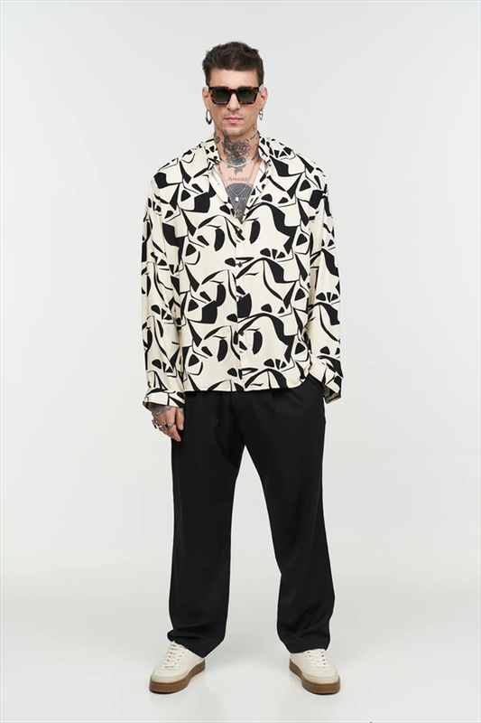 Stefan spring fever stand up collar shirt-null