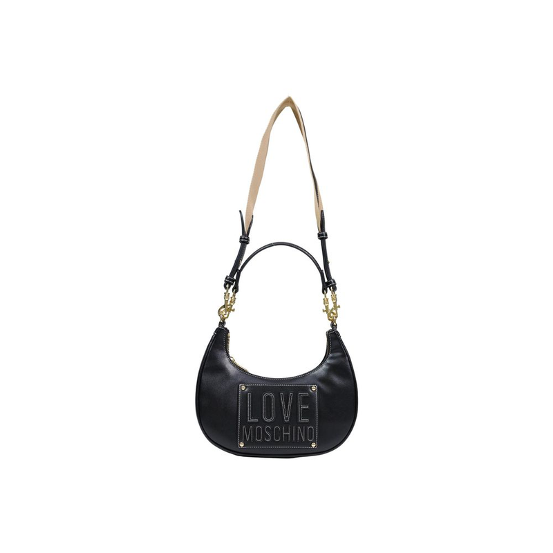Black polyethylene handbag-null