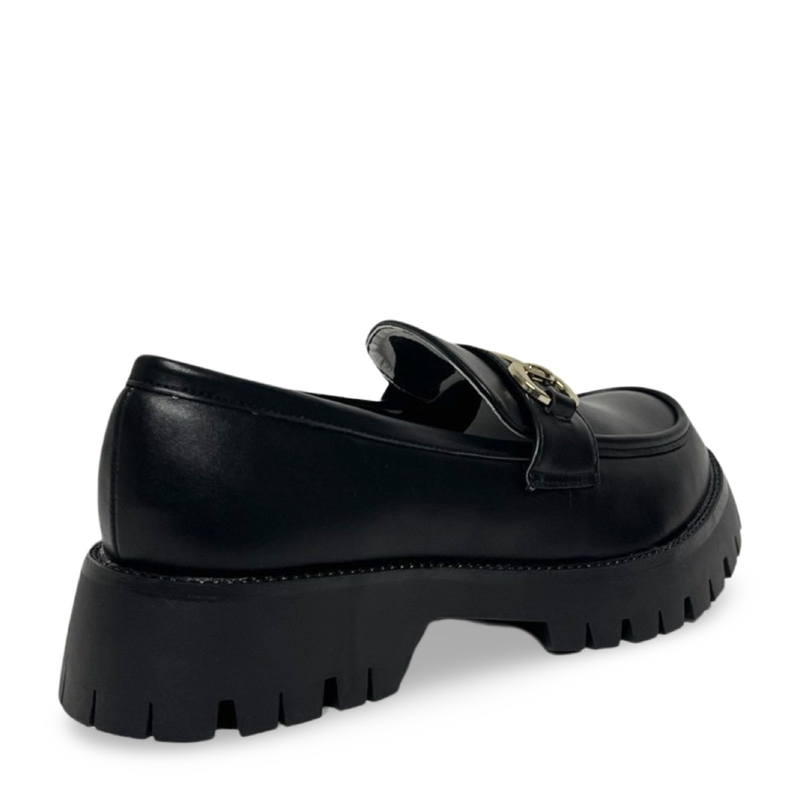 Matte loafers with buckle-null