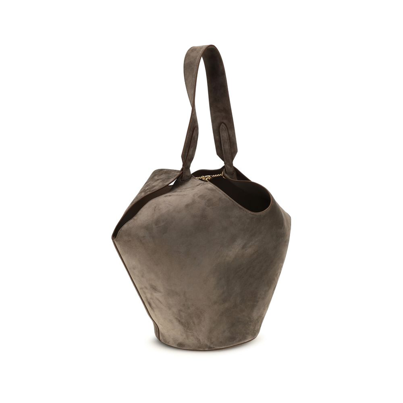 Beige calf leather bos taurus shoulder bag-null