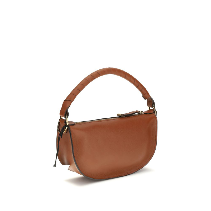 Brown calf leather bos taurus shoulder bag-null