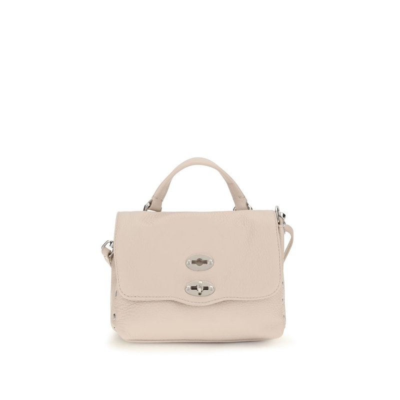 White calf leather bos taurus handbag-null