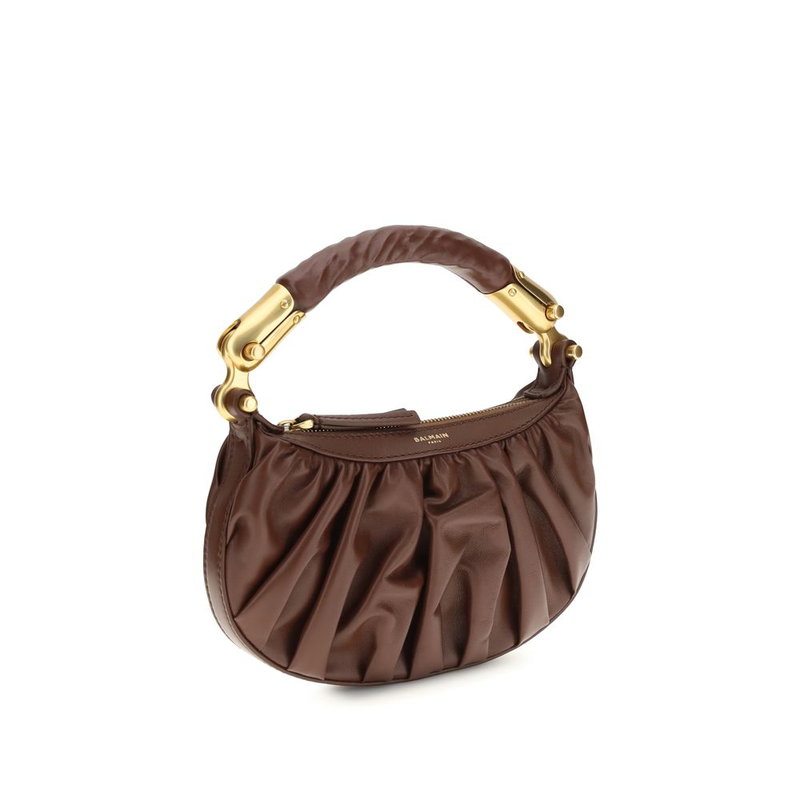 Brown calf leather bos taurus shoulder bag-null
